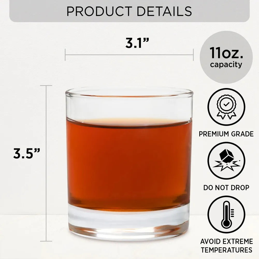 Personalized Engraved Whiskey Glass with Funny Love Quote - Unique Gift for Couple, Husband or Wife