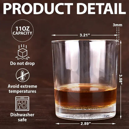 Personalized Engraved Whiskey Glass Congrats On Being My Husband Funny Bar Gift, Classic Look for Him