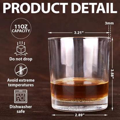 Your Own Whiskey Glass - Personalized "Congrats on Being My Husband" Whiskey Glass, Perfect Gift for Your Loved One