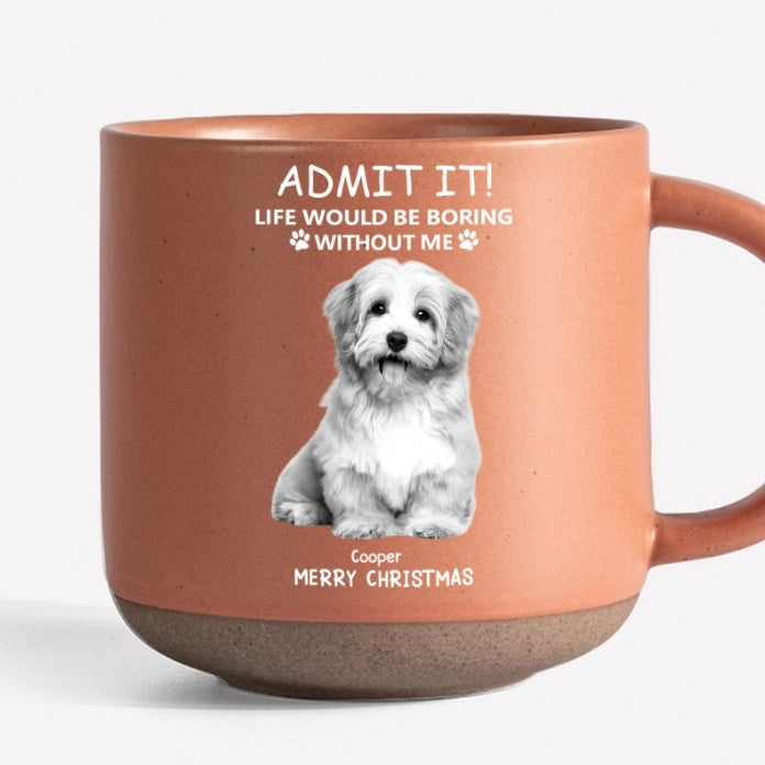 Personalized Christmas Glass Cup - Funny Pet - Themed Gift Cup