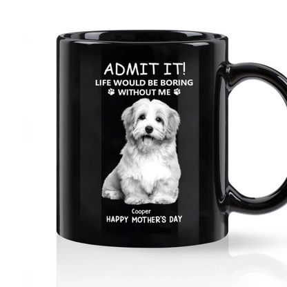 Personalized Glass Whiskey Cup – Mother’s Day Special Gift for Pet Lovers